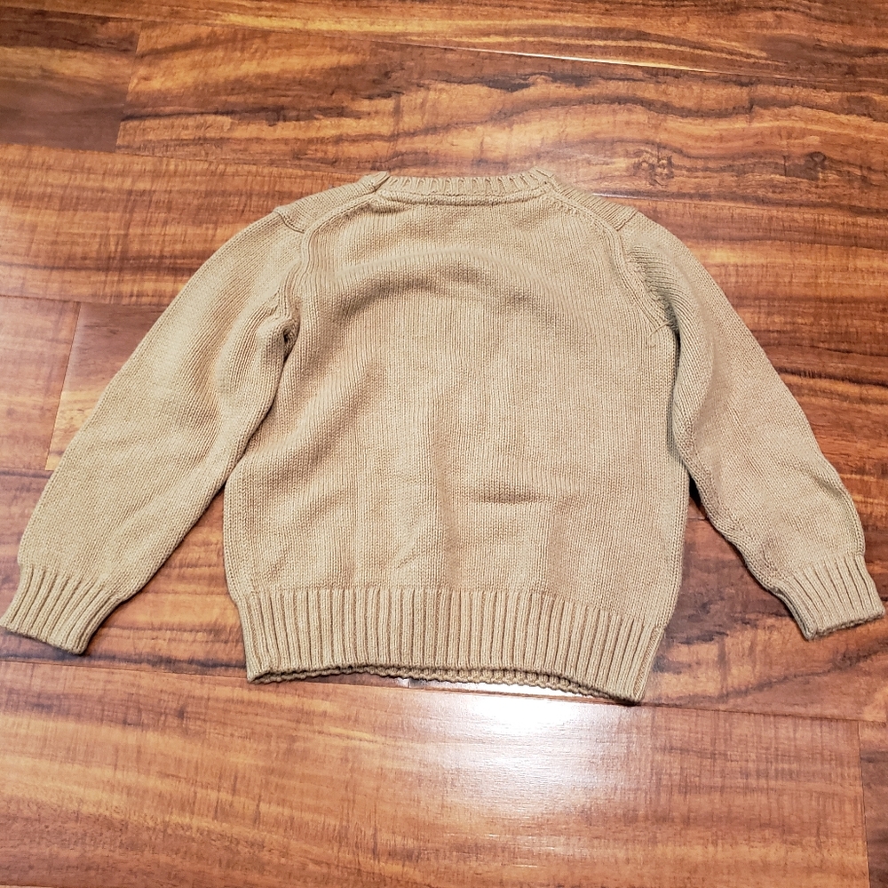 Janie and Jack NWT/EUC boys 4 dog intarsia sweater, plaid pants, plaid shirt - Picture 4 of 13